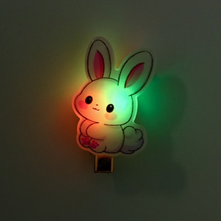 Hair hair clip luminous "bunny", 2.5 x 3 cm-5