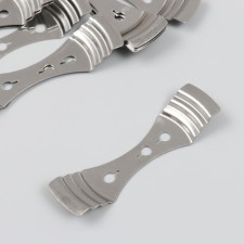 Holder for fastening the wick with 3 holes metal 10x2.5 cm