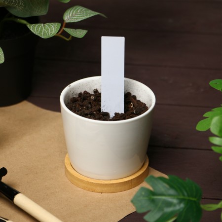 Garden tags for marking, 10 cm, set 20 pcs., Marker, plastic, white, Greengo-5