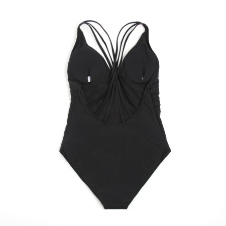 Female swimsuit, combine with open back minku color Black, size 44-6