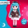 Ashpen "Amelia" doll, 28 cm, dress in a cell
