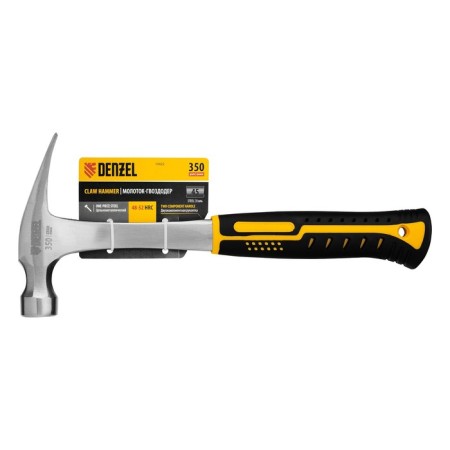 Denzel 10422 gvo hammer, all-metal, two-component handle, 350 g-6