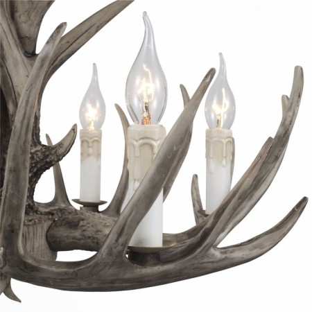 Suspended chandelier ST LUCE. SL154.703.06. Corna. 6x40 watts, E14, 65x65x37 cm, color gray color-6