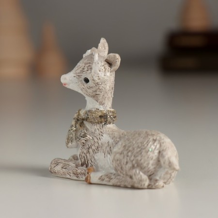 Polystone souvenir "Cute deer in headphones" 6.5x3.5x5.5 cm-1