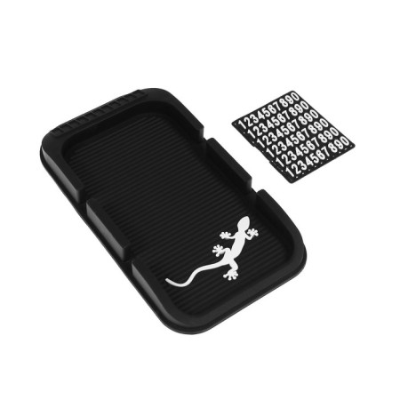 Anti -slip mat with a phone number, 20 × 11 cm, mix, black-3