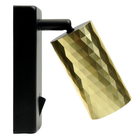 Wall lamp Feron ML1880, IP20, GU10, 35 W, 55x55x140 mm, black/gold color-3