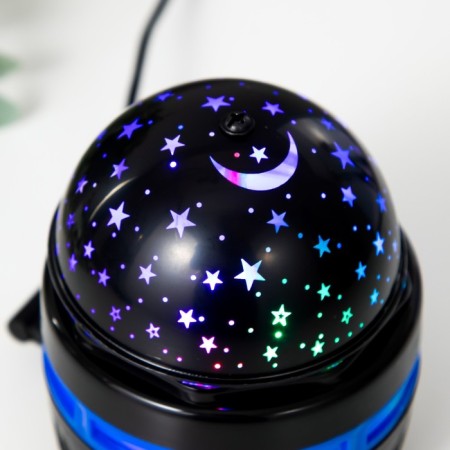 Night projector "Magic Shar" LED USB Black 7.9x7.9x9.6 cm-4