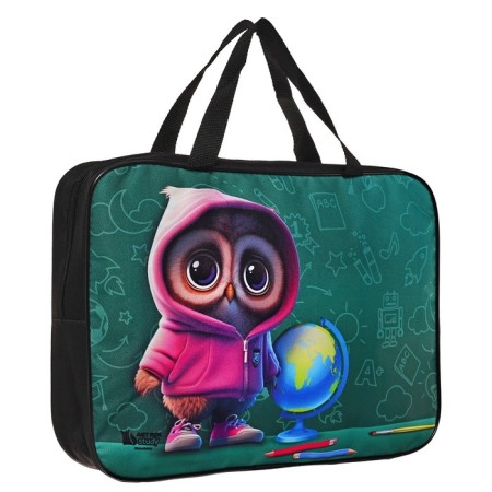 A4 notebook folder on lightning textiles 70mm 360 x 260 “September 1: owl”-4