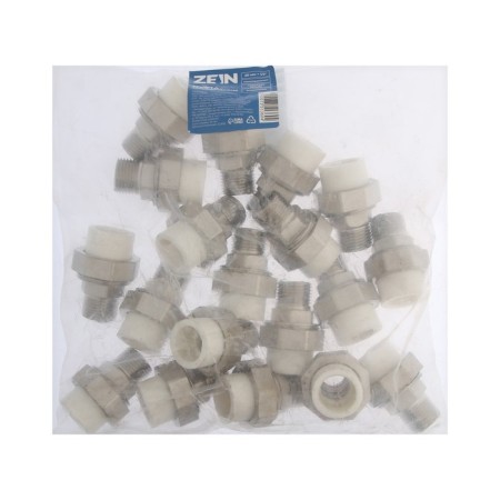 Combined Zein, polypropylene, American, external thread, d = 20 mm x 1/2 "-3