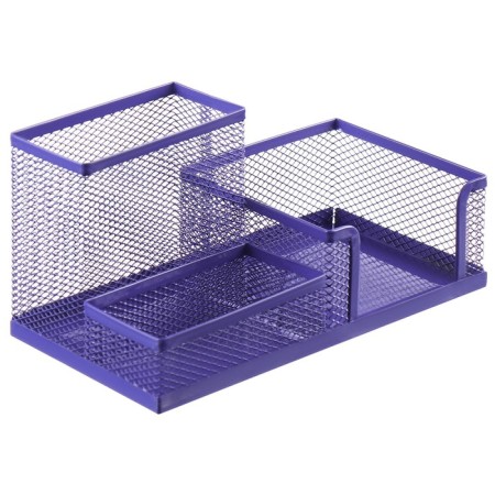 Chancellery trifle stand 3 compartments, metal mesh, purple