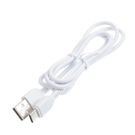 Cable Hoco X20, Type -C - USB, 3 A, 1 m, PVC braid, white-2
