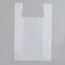 T -shirt package, polyethylene, white 35 x 55 cm, 18 μm