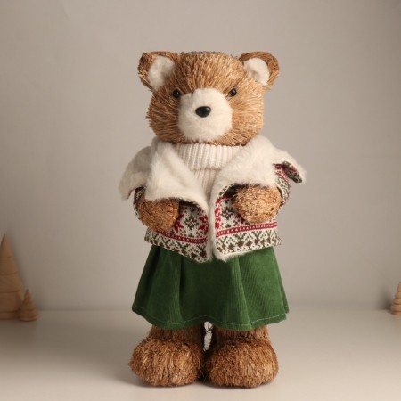 Decor "Bear in the winter clothes" 20x17x41 cm