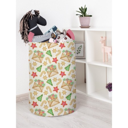 Basket for toys "Christmas postcard, size 40x60 cm