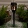 Sunny battleship lamp. "Start", "Maori" 9.5x50 cm, IP44, 36 LED, EFF. fire, t/white