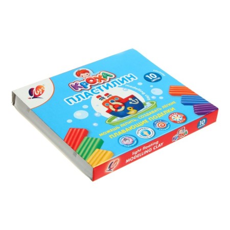 Plasticine floating 10 colors "Baby"-10