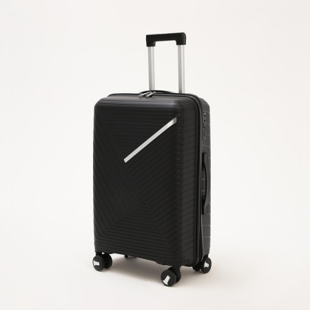 Middle suitcase 24 ", lightning department, code castle, 4 wheels, black color