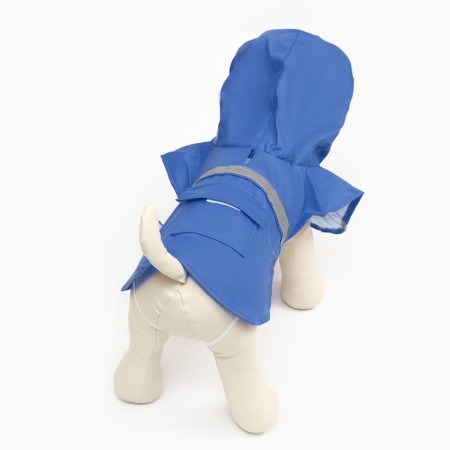 Dog raincoat, size L (DS 30-35, OG 38-43, Osh 26-31 cm), blue-3