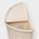 Corner underwear basket with a lid, 45 l, 37 × 50 × 56 cm, ivory color