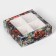 New Year. Box for 4 sweets "Miracles Time", 12.6 x 12.6 x 3.6, confectionery packaging