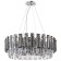 Suspended chandelier Stilform ton 8xe14 40w, size 60x60x60-120 cm, color chromium