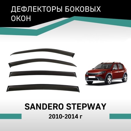 Defly window deflectors for Renault Sandero Stepway, 2010-2014