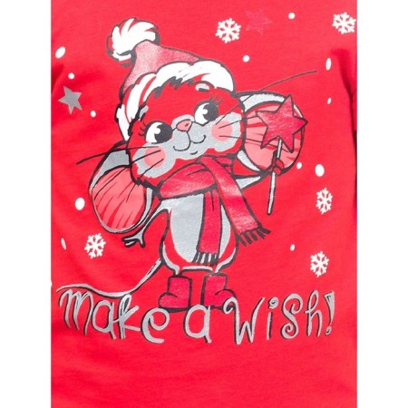 T -shirt for girls, height 86 cm, red color-3