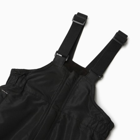 Semi -combines insulated for boys, black color, height 134 cm-1