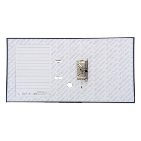 A4, 50 mm, Erichkrause Business, assembled, plastic pocket, blue, metal Kant, capacity of 350 sheets-1