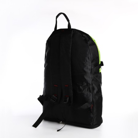 A backpack on a zipper with an increase, 65l, 4 external pockets, green color-1