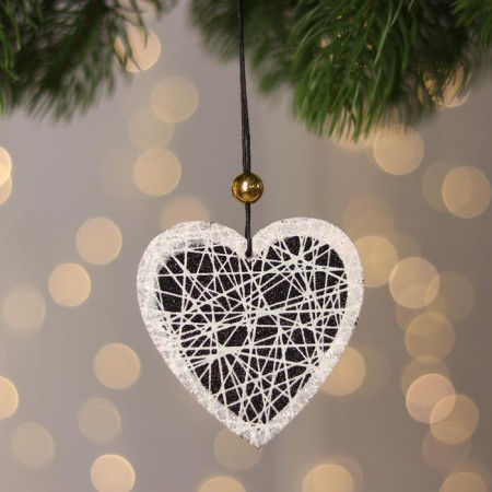Decorative suspension with backlight "Heart", 8 × 8 cm