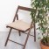 Siddle on the chair Ethel Kitchen 42x42 cm, col. Beige, 100% HL, sarzha 220 g/m2