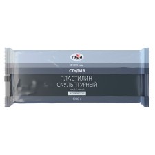 Plasticine sculptural gray, soft, 1000 g, 
