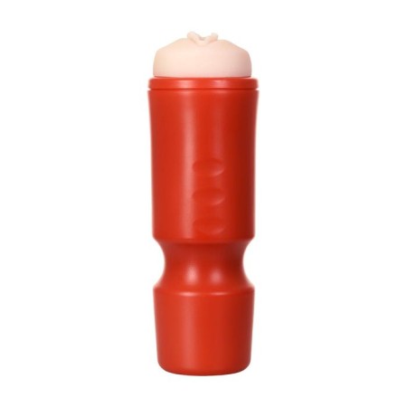 Toyfa A-Toys masturbator, vagina, red/bodily color, 24 cm, 7.6 cm-2