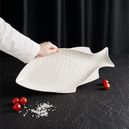 Ceramic "Fish" dish, 39 × 19 × 2.5 cm-3