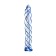 Unrealistic phallimitator Sexus Glass, glass, transparent, 18.5 cm