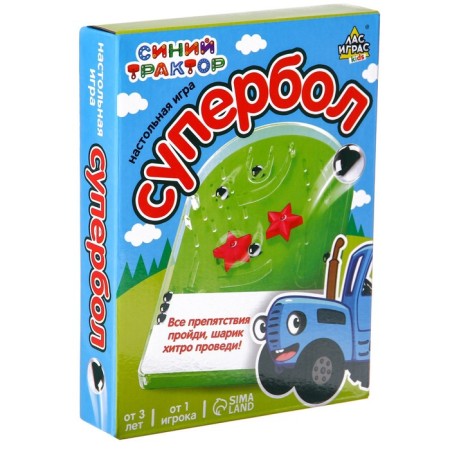 Board game "Super Bolk", Pinball-heading, Blue Tractor-5