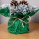 New Year's composition "Interior Snow White" with cones 20 cm