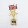 Cup Award Figure: Star "Best Teacher" gold, plastic, 16.5 x 6.3 cm.