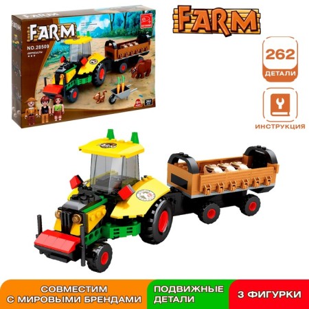 Constructor Farm "Tractor with a Teel", 262 details