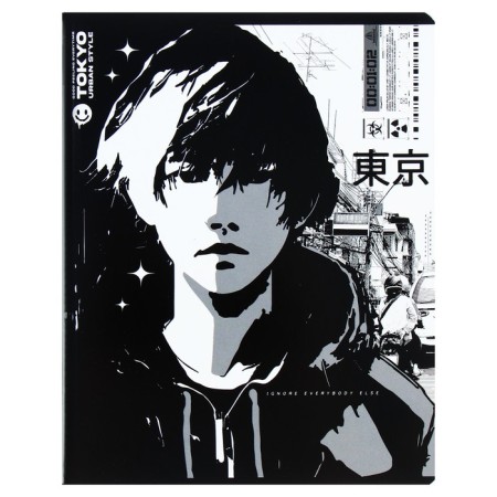 A notebook of 96 sheets in a cage on an anime clip. TOKYO, cover coated cardboard, VD-LK, MIX-3