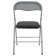 Folding stool Brabix Golf CF-007, silver frame, leatherette, black