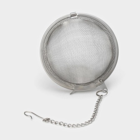Cast iron kettle with enameled coating inside Magma "Saigon", 1.1 l, with sieve-10