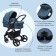 Stroller children's transformer 2 in 1 Taurus (indigo), blue color