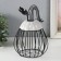 Vazon Metal souvenir, ceramics "Pumpkin with a leaf" Black with white 14.3x14.3x21 cm