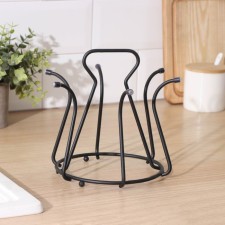 Stand for glasses of a share, 20 × 20 × 18 cm, black color