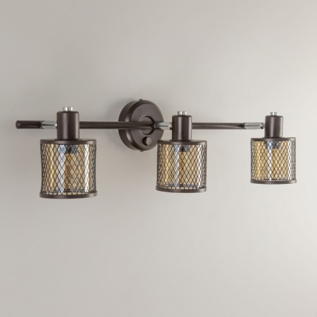Sconces Citilux "Robin" CL535635, 45x25 cm, 3x40W, E14, brown color-6