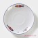 Tea steam porcelain share "Emelya", 2 items: a cup 250 ml, a saucer d = 15 cm, white color