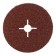 Circle of fibrous grinding bison 35585-150-024, for Ushm, P24, 150 x 22 mm, 5 pcs.