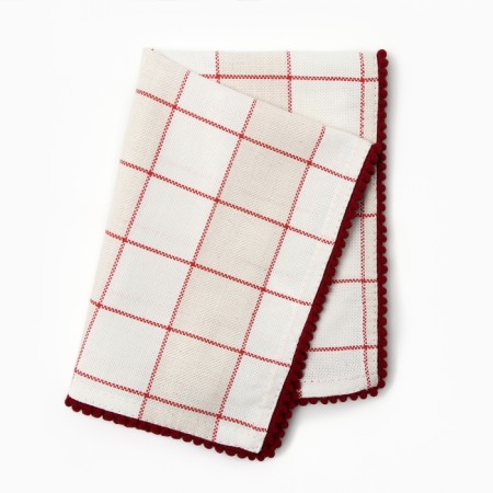 New Year. Ethel Napkin "Bright Cage" 30x40cm, 100% HL, Rogozhka 186 g/m2